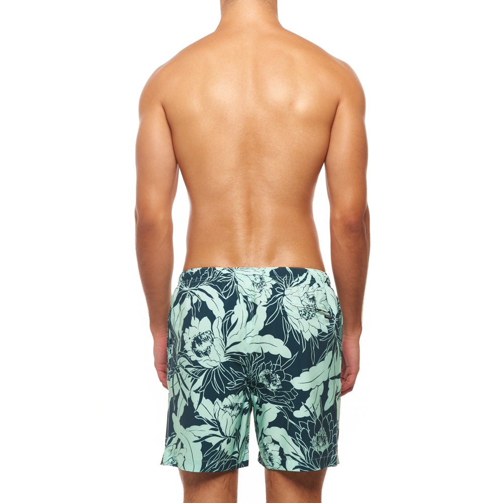 7.5” Madison Swim Short -  Tropic Floral, Green