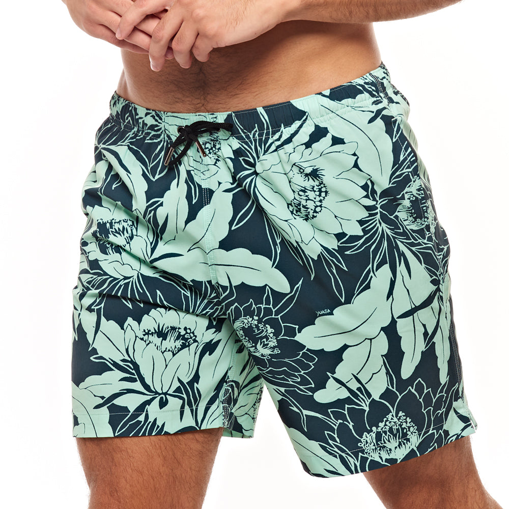 7.5” Madison Swim Short -  Tropic Floral, Green