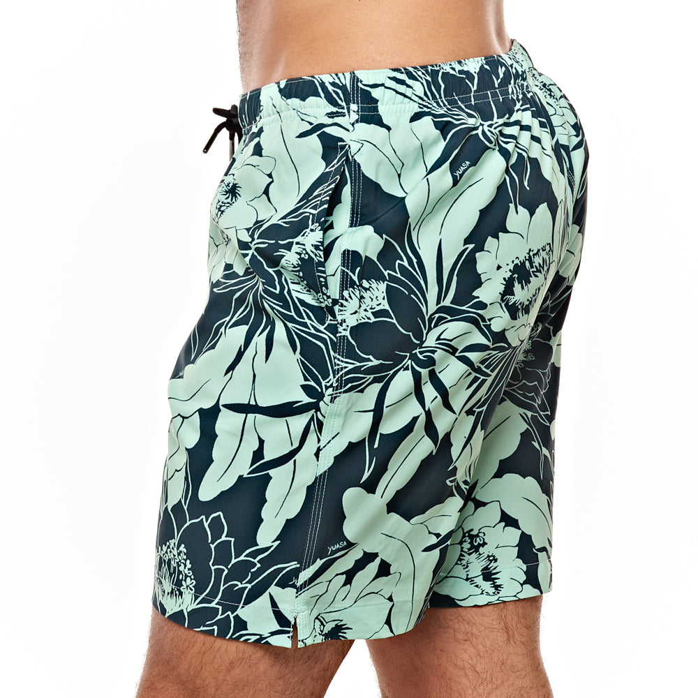 7.5” Madison Swim Short -  Tropic Floral, Green