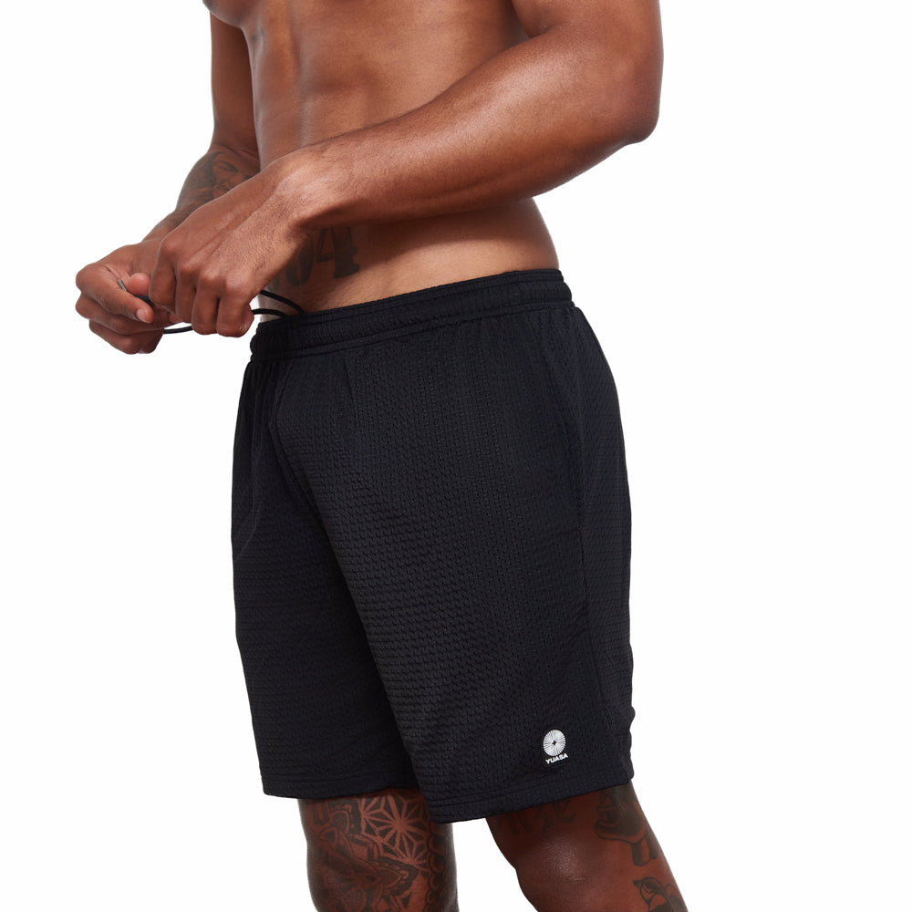 6" Mesh Lounge Short - Black
