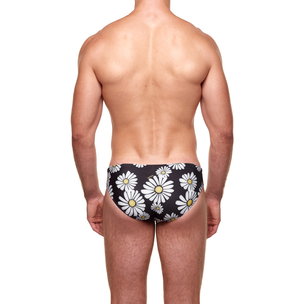 Classic Swim Brief - Lazy Daisy Black & White