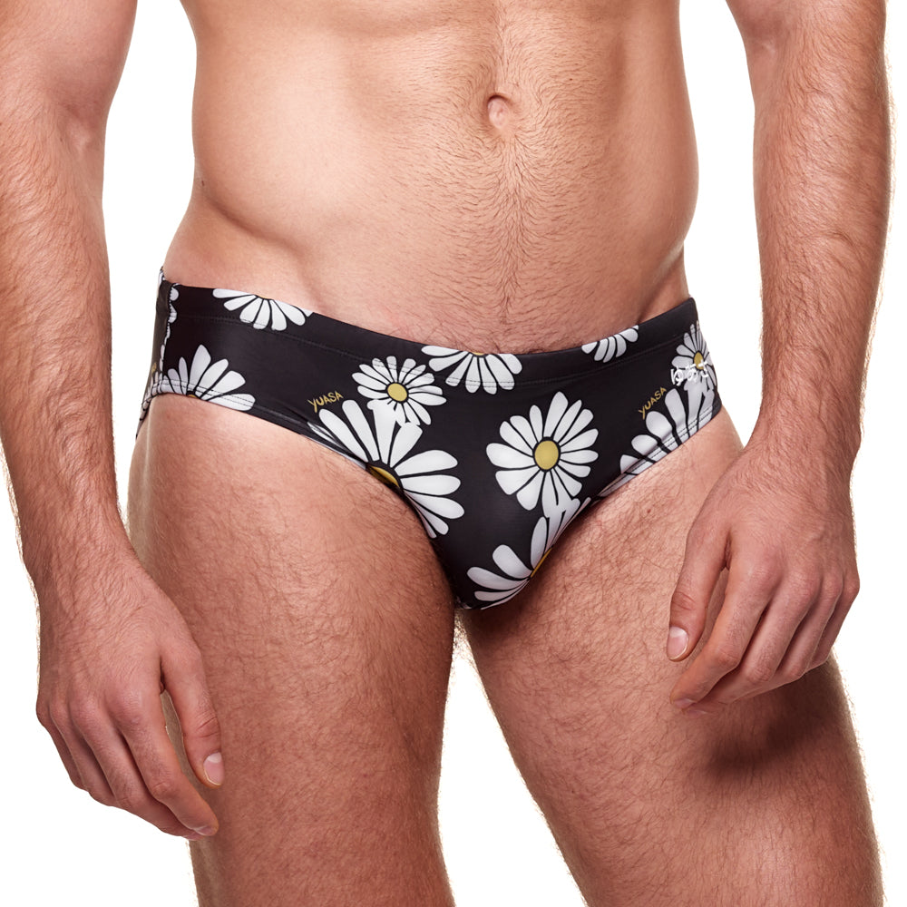 Classic Swim Brief - Lazy Daisy Black & White
