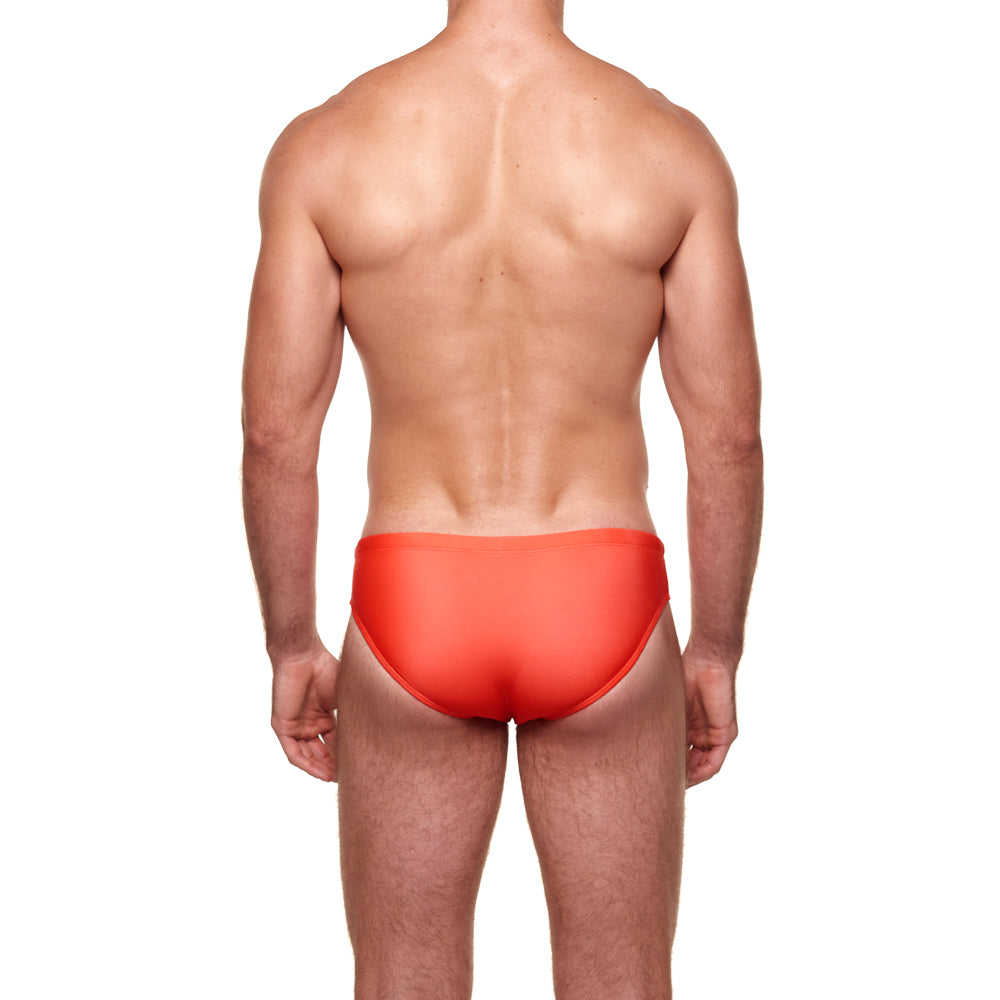 Classic Swim Brief - Tigerlily Orange