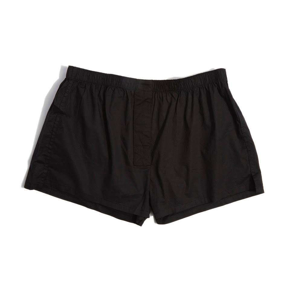 Short-Cut Cotton Boxer Black