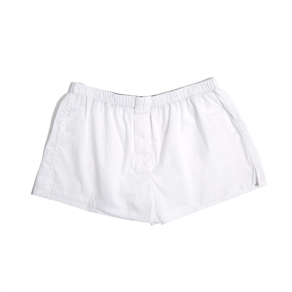 Short-Cut Cotton Boxer White