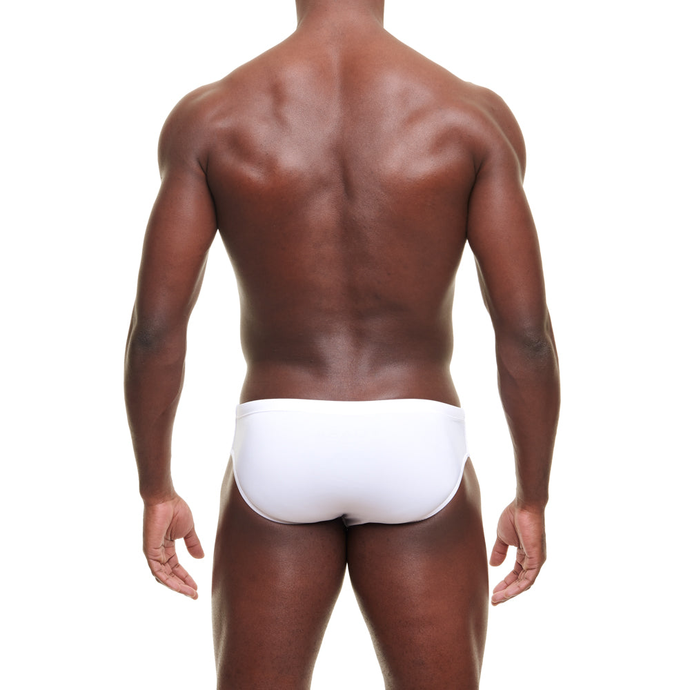 optic white swim brief speedo