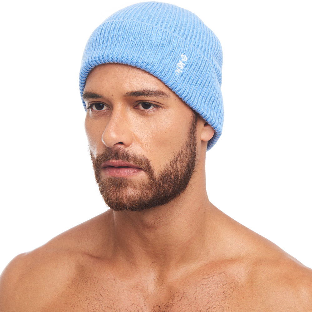 Merino Wool Beanie - Sirene Blue