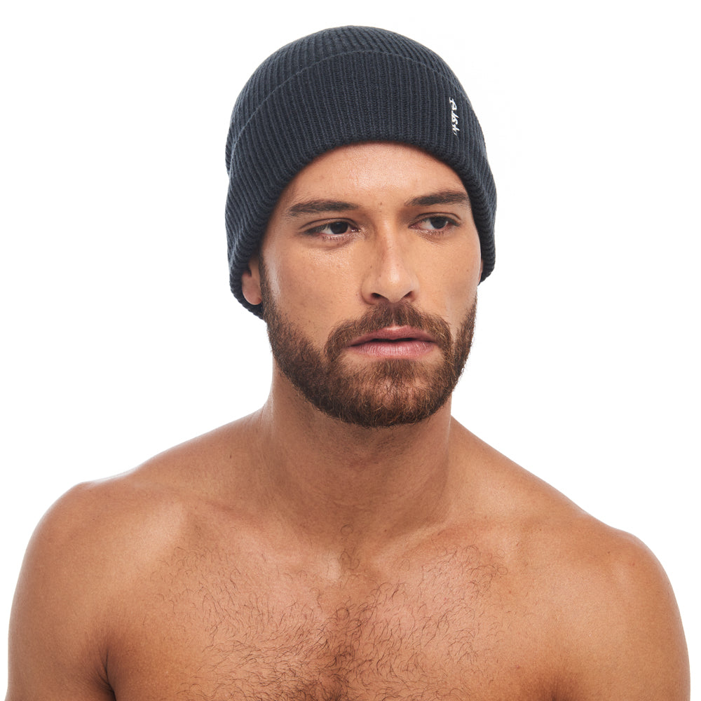 Merino Wool Beanie - Clamshell Blue