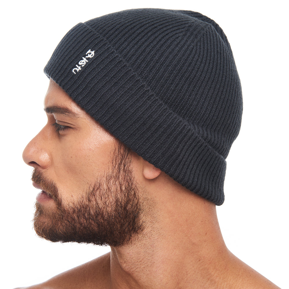 Merino Wool Beanie - Clamshell Blue