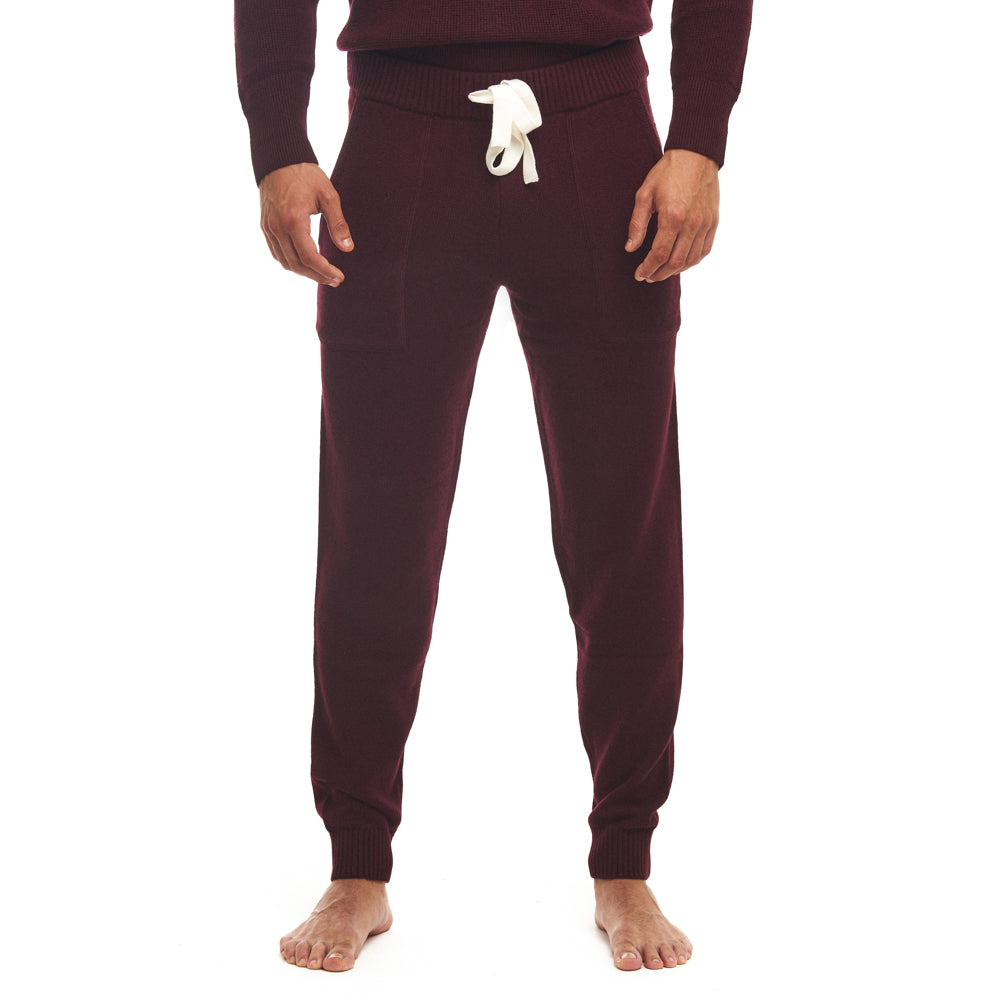 Two-Ply Merino Wool Joggers - Ranchero Red