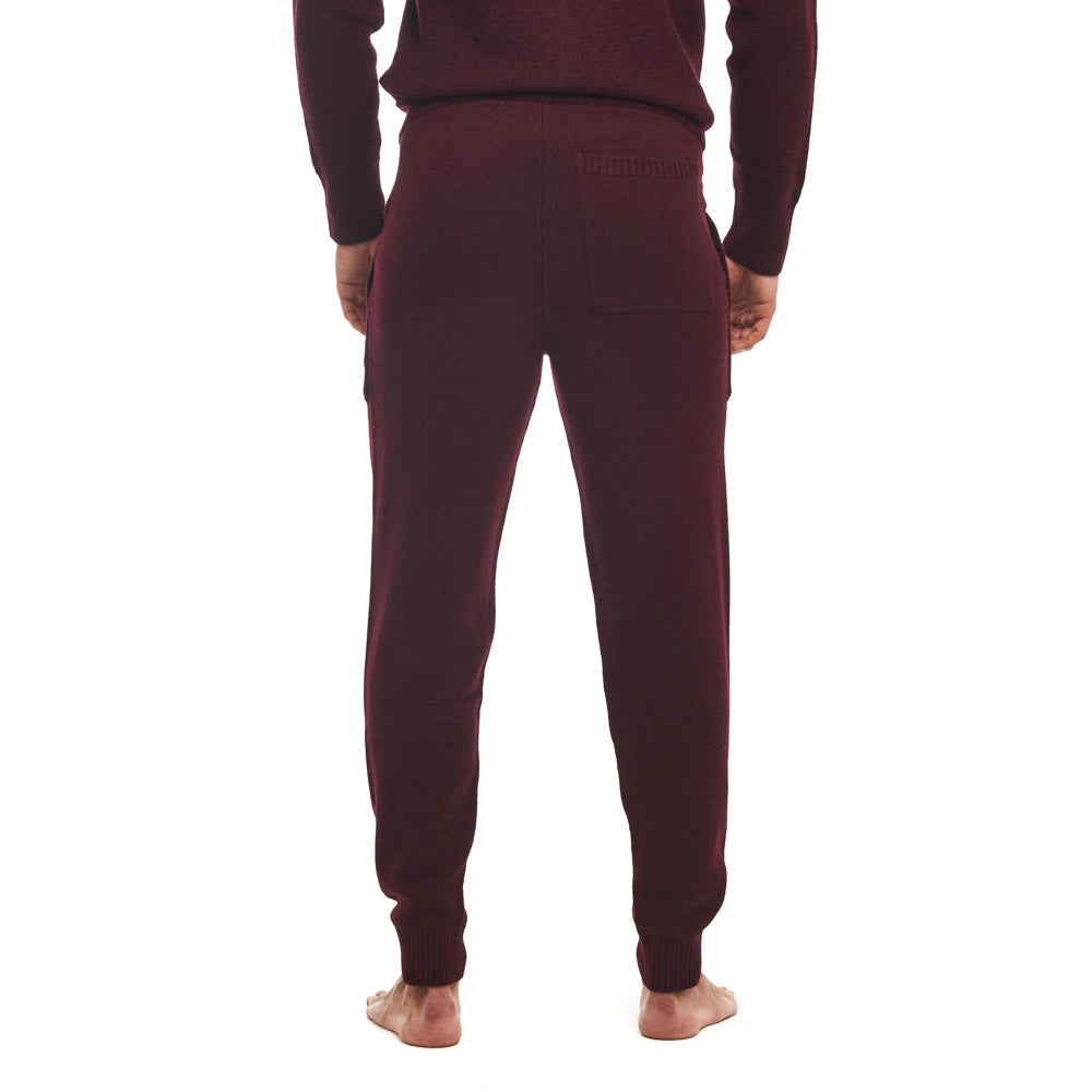 Two-Ply Merino Wool Joggers - Ranchero Red