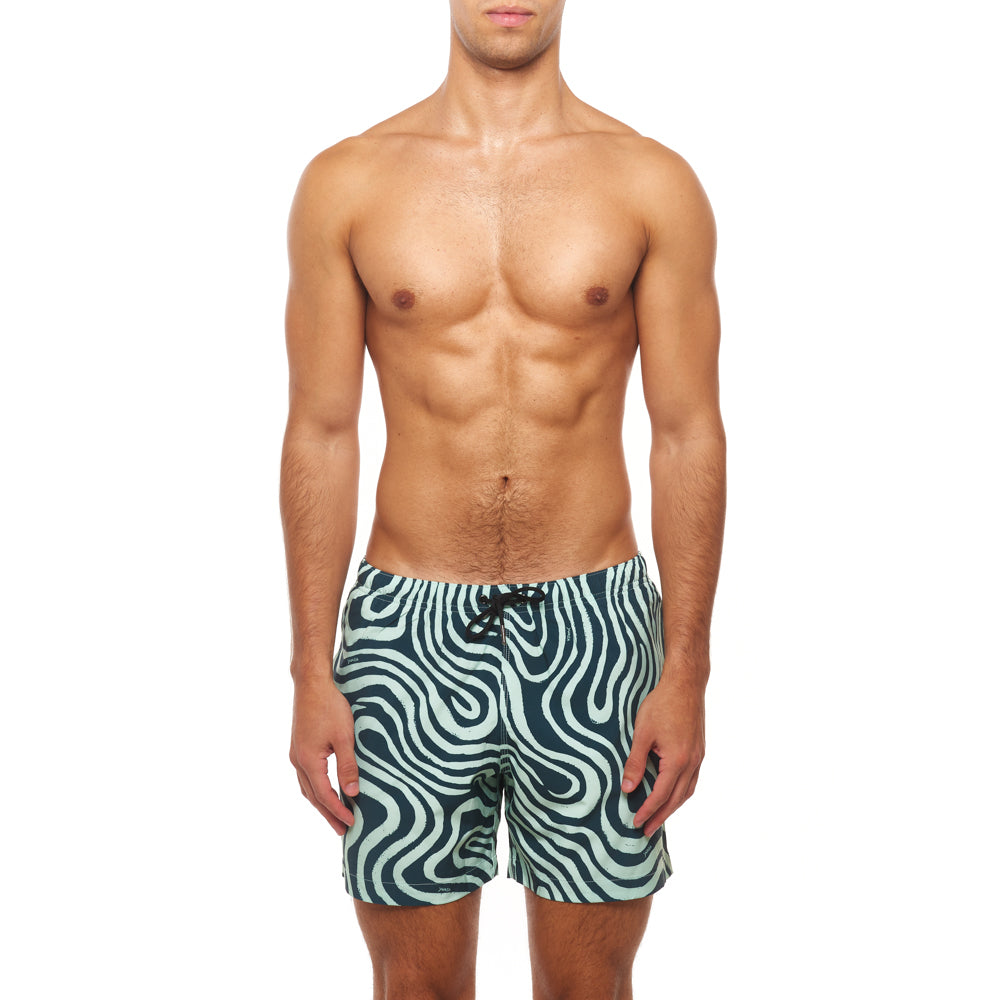 5.5" Truro Swim Short - Summer Dunes, Green