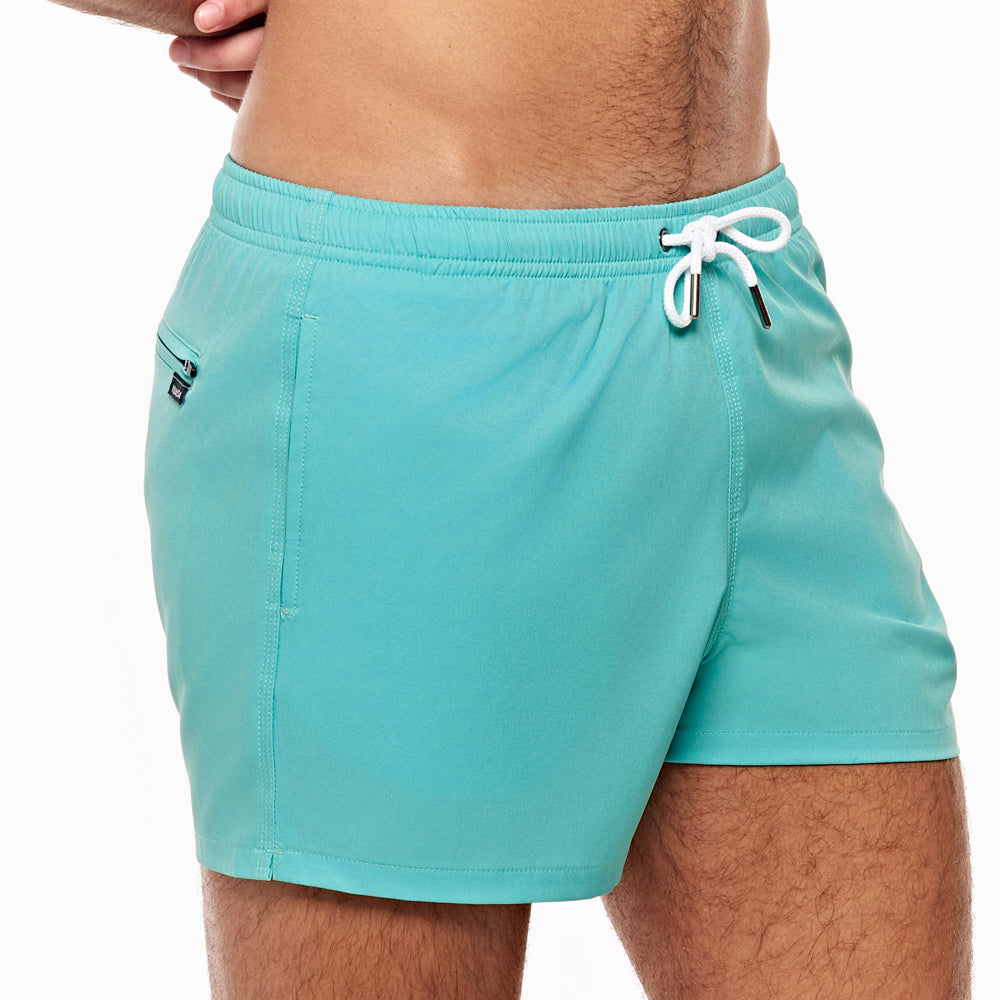 3.5" Pines Swim Short - Turquoise