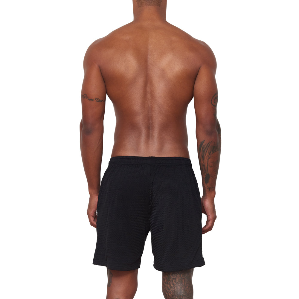 6" Mesh Lounge Short - Black