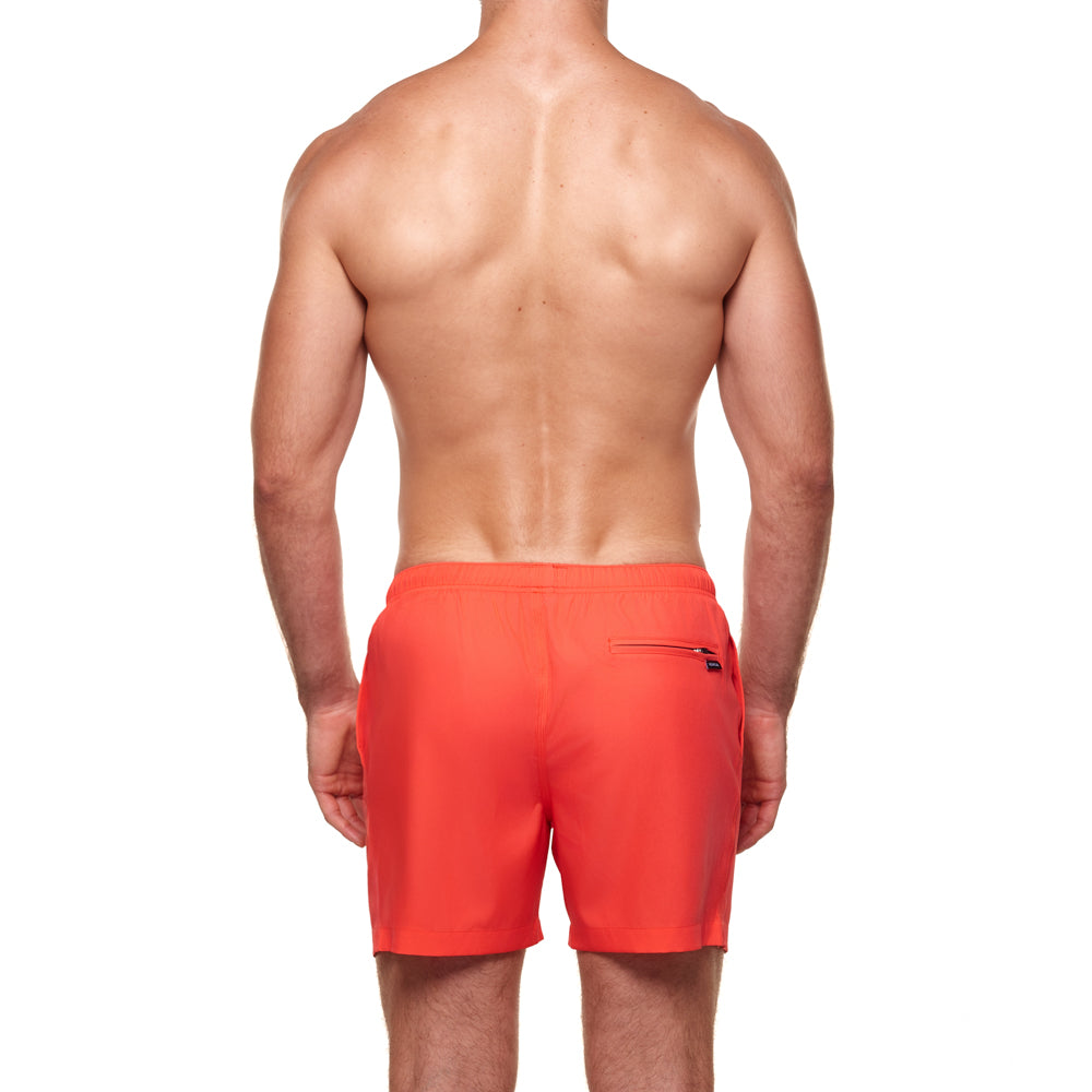 3.5" Pines Swim Short - Tigerlily Orange