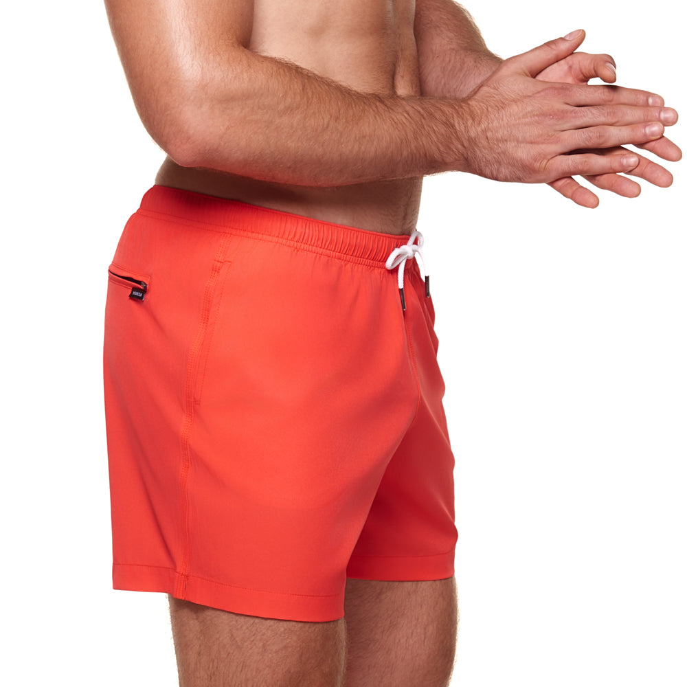 3.5" Pines Swim Short - Tigerlily Orange