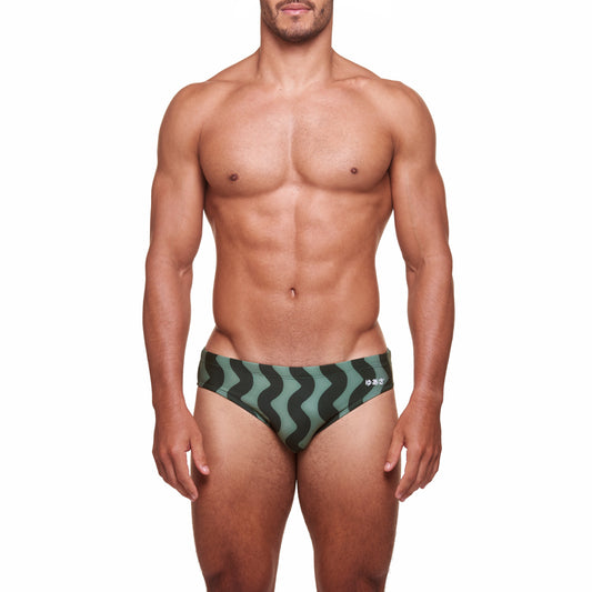 Classic Swim Brief - Waveform - Green