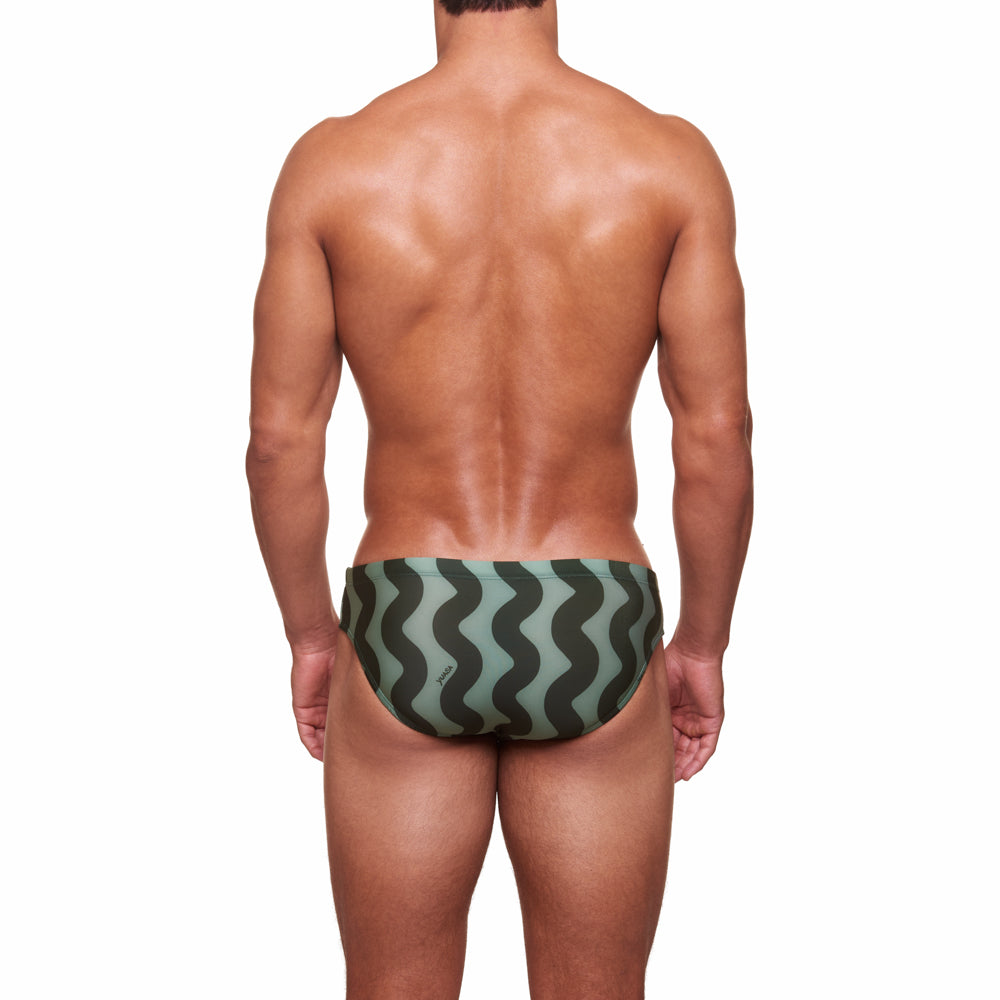 Classic Swim Brief - Waveform - Green