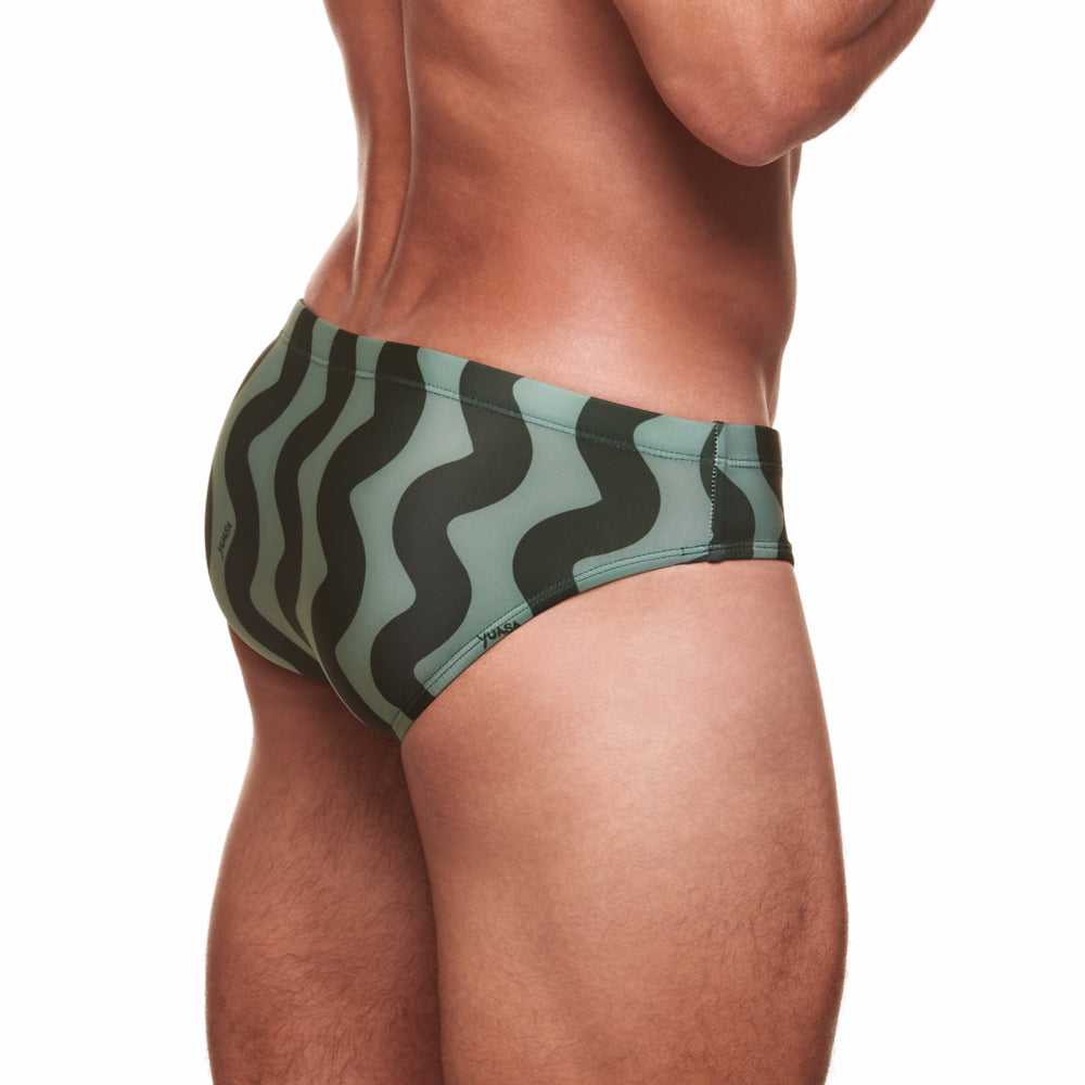 Classic Swim Brief - Waveform - Green