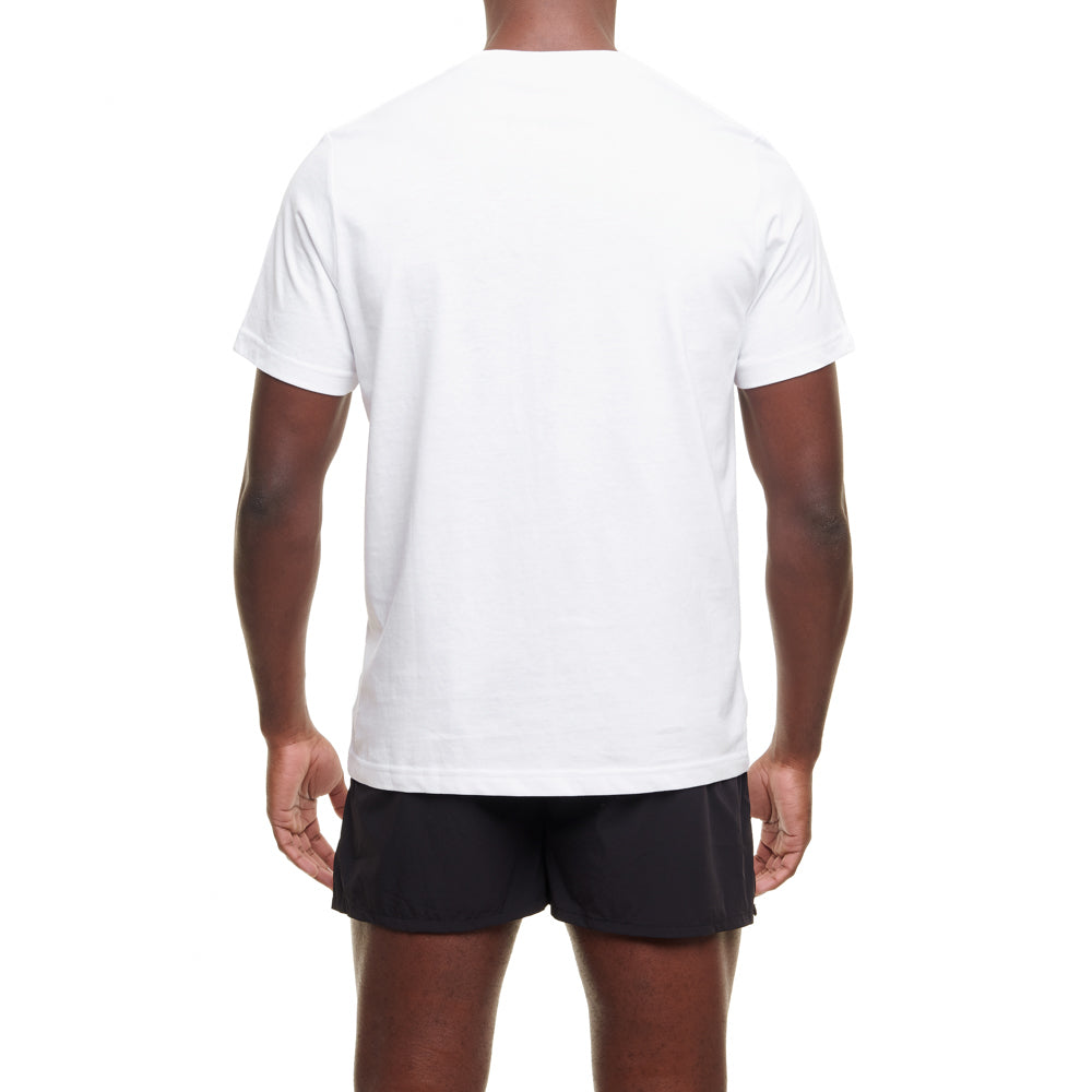 Short Sleeve Printed YUASA Tee Shirt - White